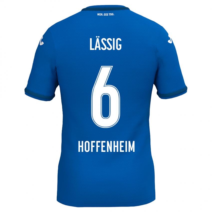 Hombre Camiseta Valentin Lässig #6 Azul Real 1ª Equipación 2024/25 La Camisa