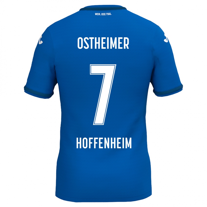 Hombre Camiseta Nevio Ostheimer #7 Azul Real 1ª Equipación 2024/25 La Camisa