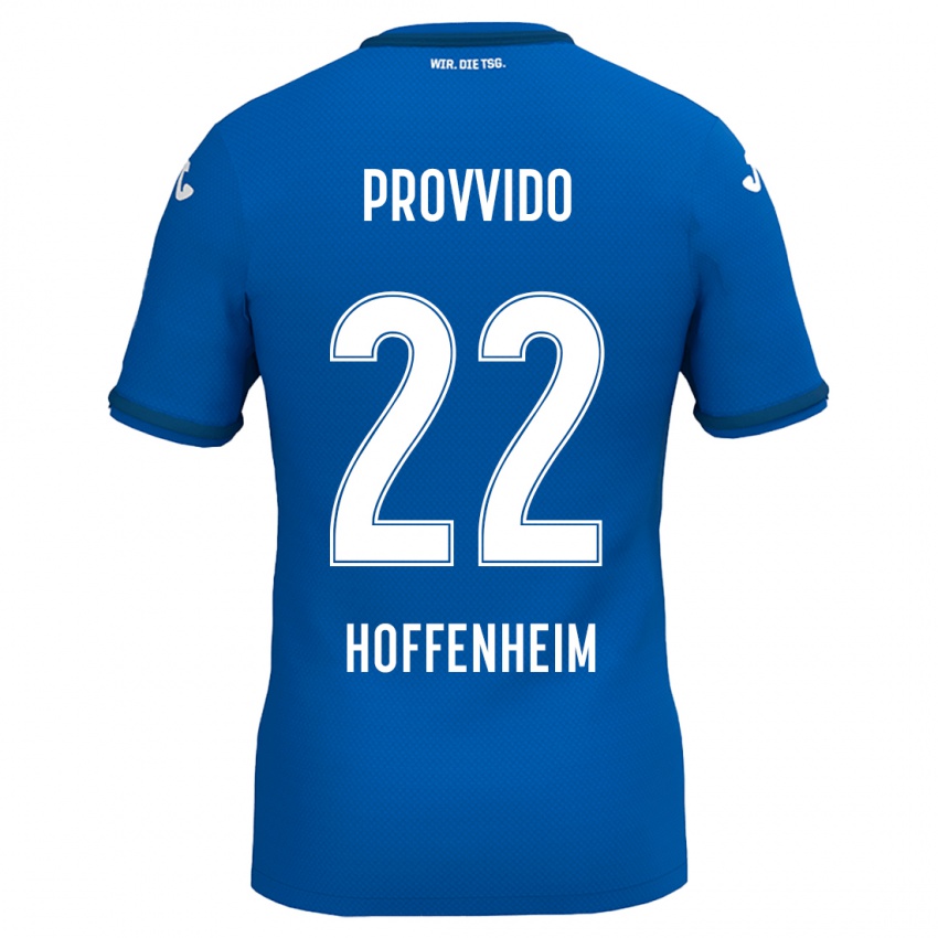 Hombre Camiseta Luca Provvido #22 Azul Real 1ª Equipación 2024/25 La Camisa