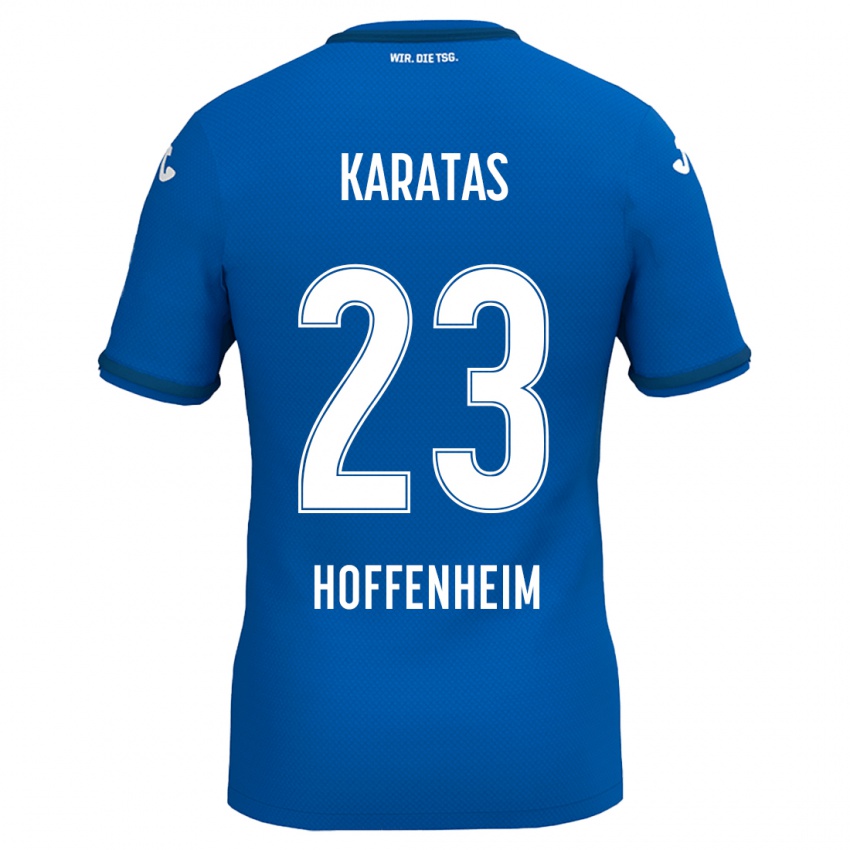 Hombre Camiseta Can Karatas #23 Azul Real 1ª Equipación 2024/25 La Camisa