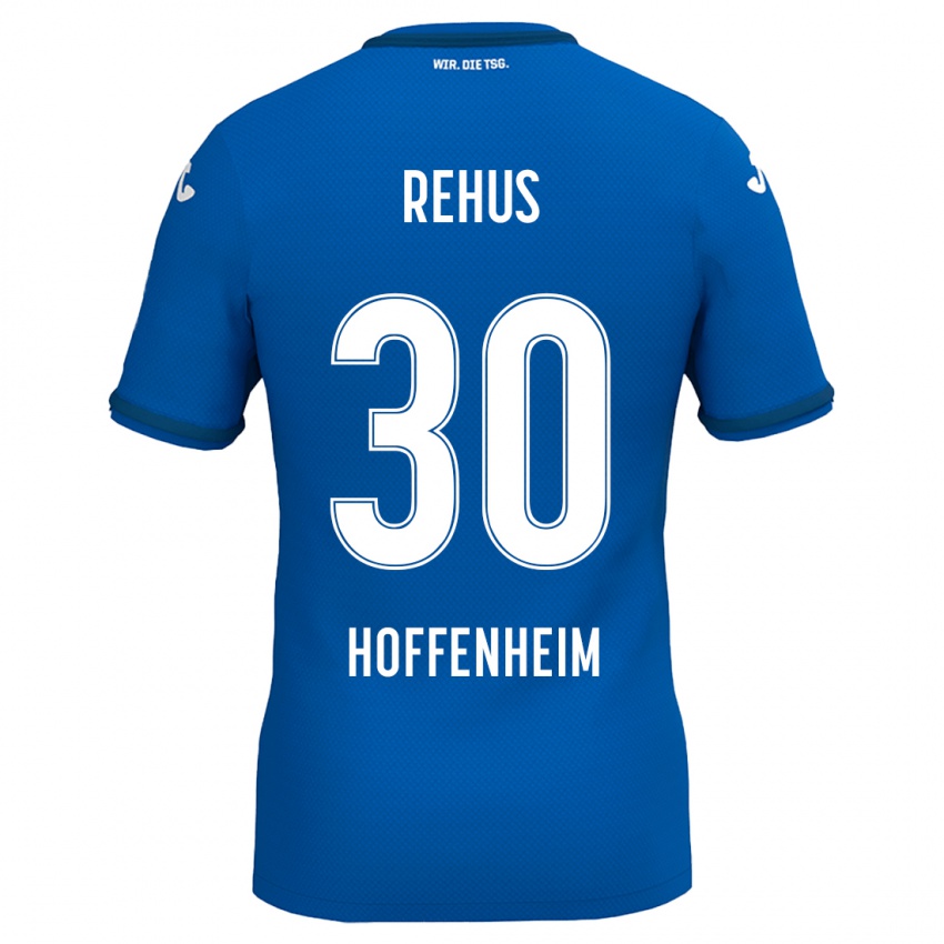 Hombre Camiseta Milan Rehus #30 Azul Real 1ª Equipación 2024/25 La Camisa