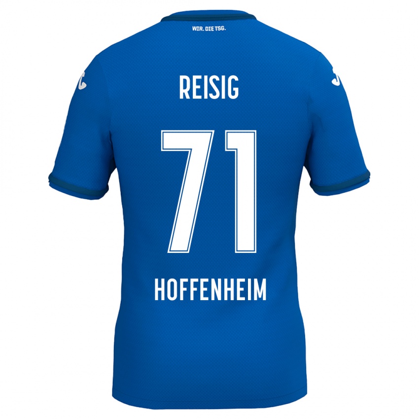 Hombre Camiseta Ruben Reisig #71 Azul Real 1ª Equipación 2024/25 La Camisa