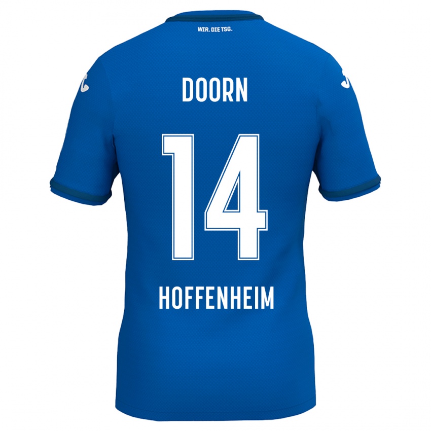 Hombre Camiseta Lisa Doorn #14 Azul Real 1ª Equipación 2024/25 La Camisa