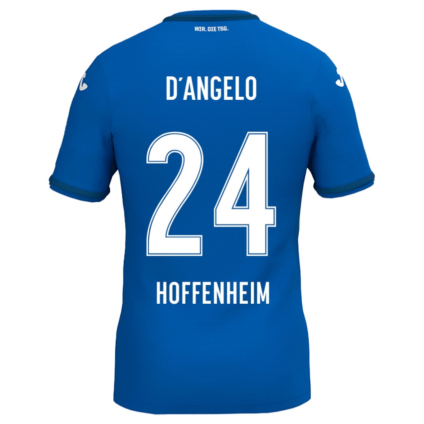 Hombre Camiseta Chiara D'angelo #24 Azul Real 1ª Equipación 2024/25 La Camisa