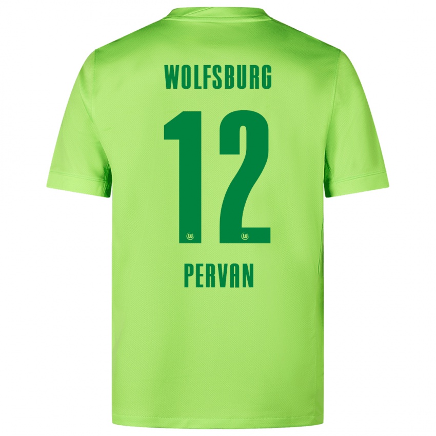 Hombre Camiseta Pavao Pervan #12 Verde Fluorescente 1ª Equipación 2024/25 La Camisa