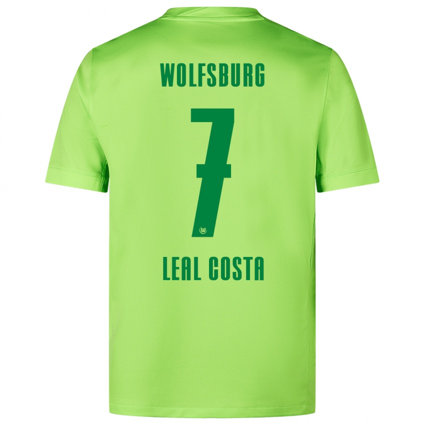 Hombre Camiseta David Leal Costa #7 Verde Fluorescente 1ª Equipación 2024/25 La Camisa