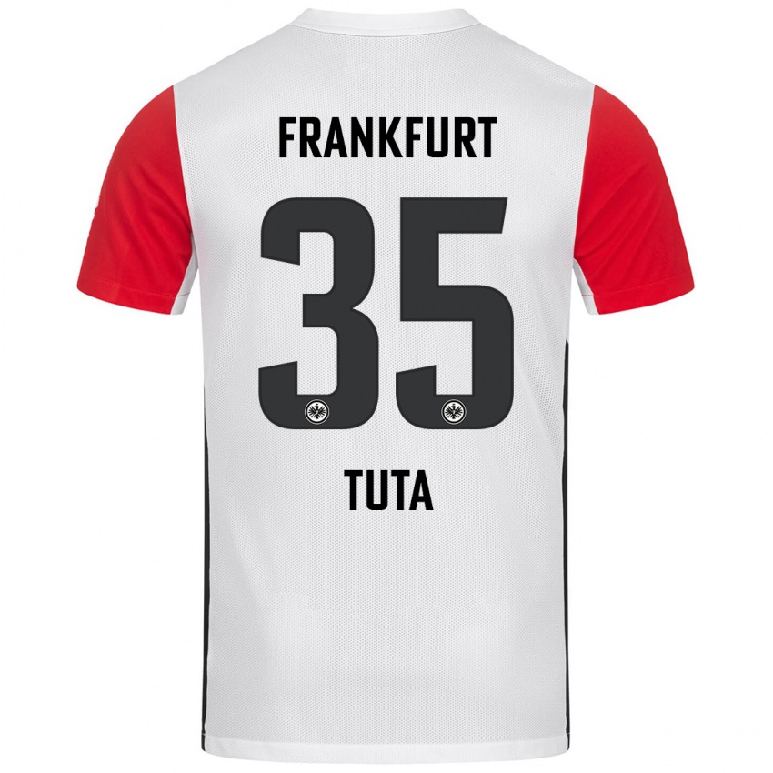 Hombre Camiseta Tuta #35 Blanco Rojo 1ª Equipación 2024/25 La Camisa