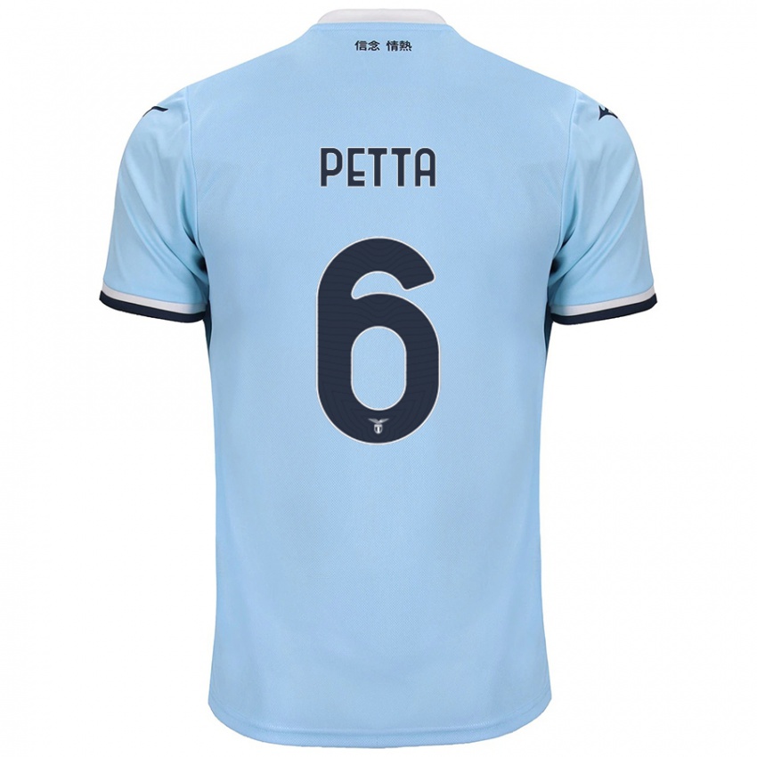 Hombre Camiseta Andrea Petta #6 Azul 1ª Equipación 2024/25 La Camisa