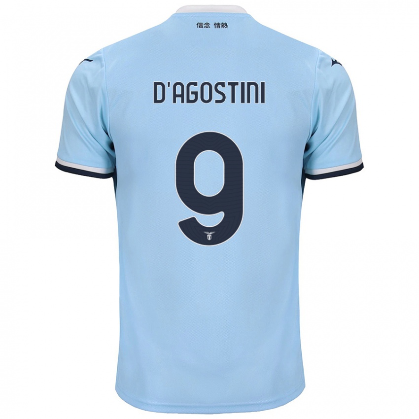 Hombre Camiseta Lorenzo D'agostini #9 Azul 1ª Equipación 2024/25 La Camisa