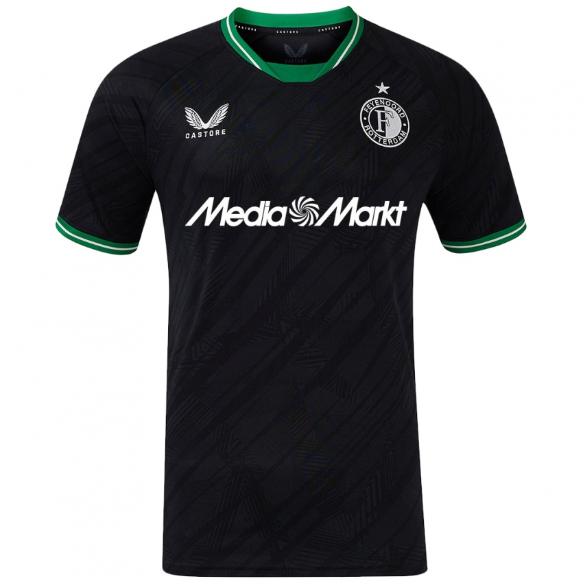 Hombre Camiseta Jaden Slory #37 Negro Verde 2ª Equipación 2024/25 La Camisa