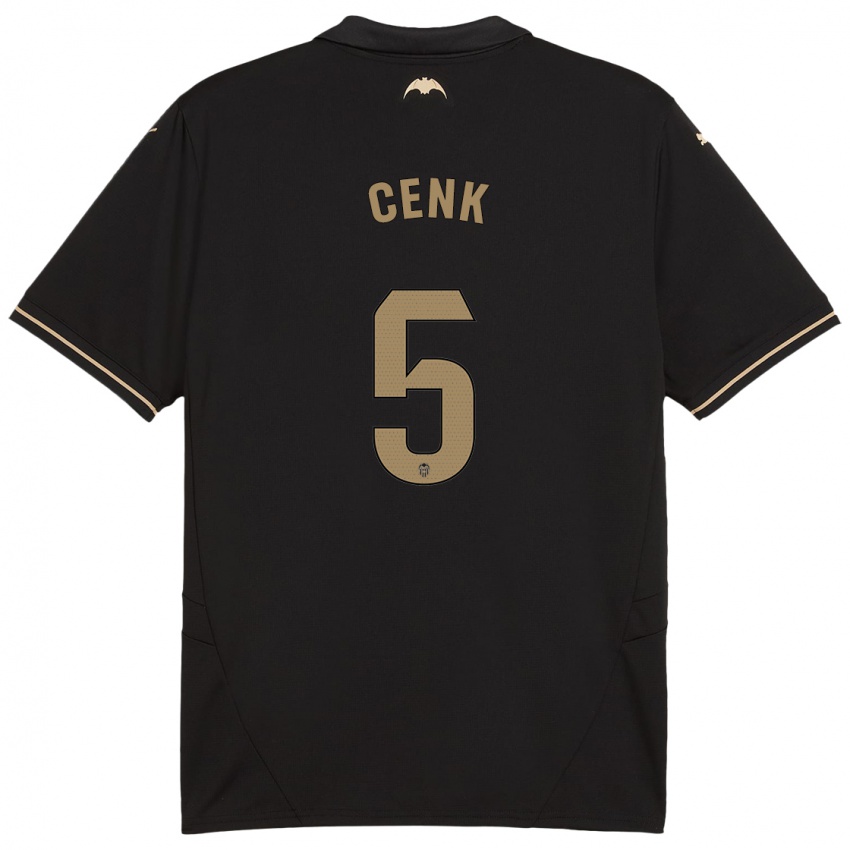 Hombre Camiseta Cenk Ozkacar #5 Negro 2ª Equipación 2024/25 La Camisa