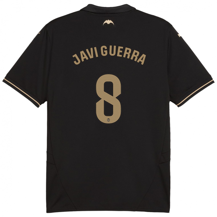 Hombre Camiseta Javi Guerra #8 Negro 2ª Equipación 2024/25 La Camisa