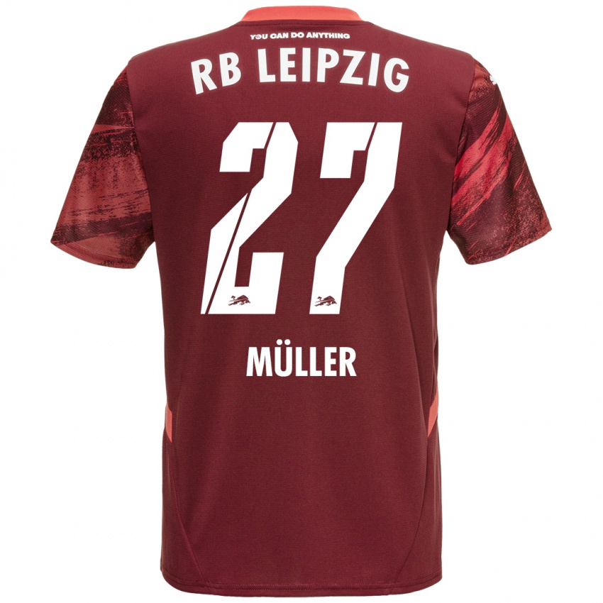 Hombre Camiseta Marlene Müller #27 Borgoña 2ª Equipación 2024/25 La Camisa