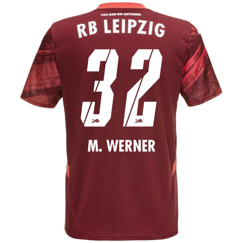 Hombre Camiseta Mia Werner #32 Borgoña 2ª Equipación 2024/25 La Camisa