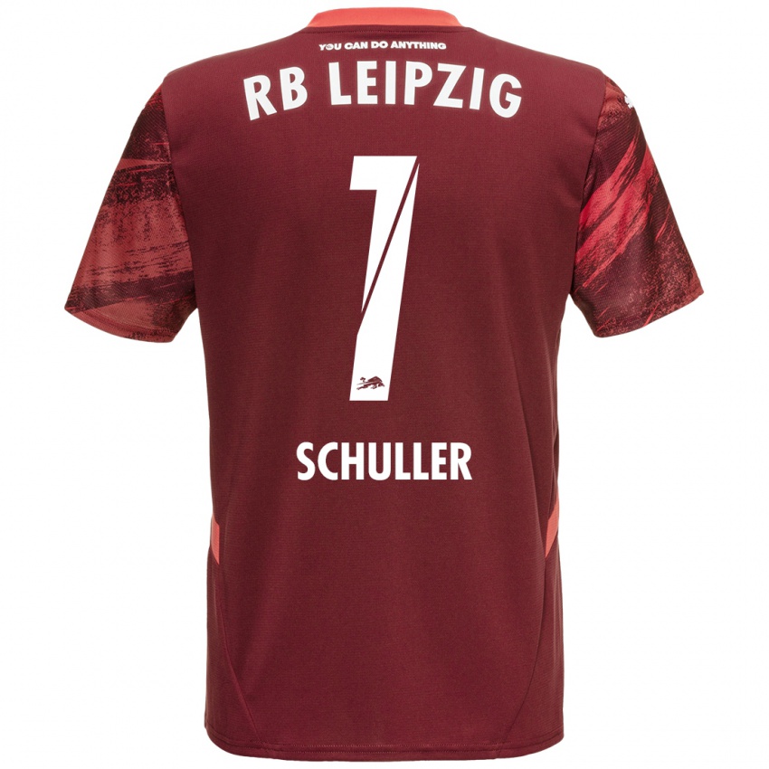 Hombre Camiseta Gina Schüller #1 Borgoña 2ª Equipación 2024/25 La Camisa