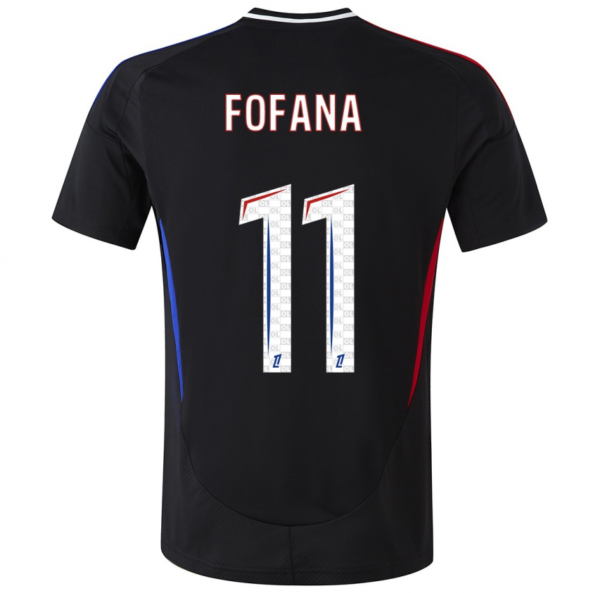 Hombre Camiseta Malick Fofana #11 Negro 2ª Equipación 2024/25 La Camisa