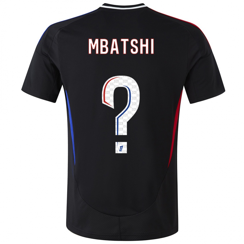 Hombre Camiseta Prince Mbatshi Mukuba #0 Negro 2ª Equipación 2024/25 La Camisa