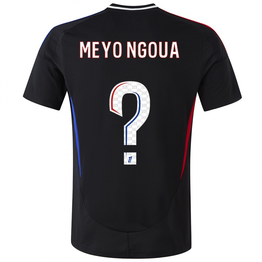 Hombre Camiseta Bryan Meyo Ngoua #0 Negro 2ª Equipación 2024/25 La Camisa