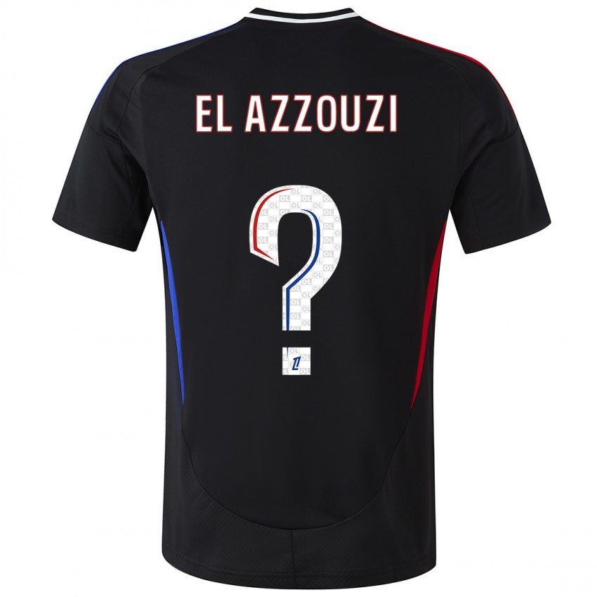 Hombre Camiseta Nourdine El Azzouzi #0 Negro 2ª Equipación 2024/25 La Camisa