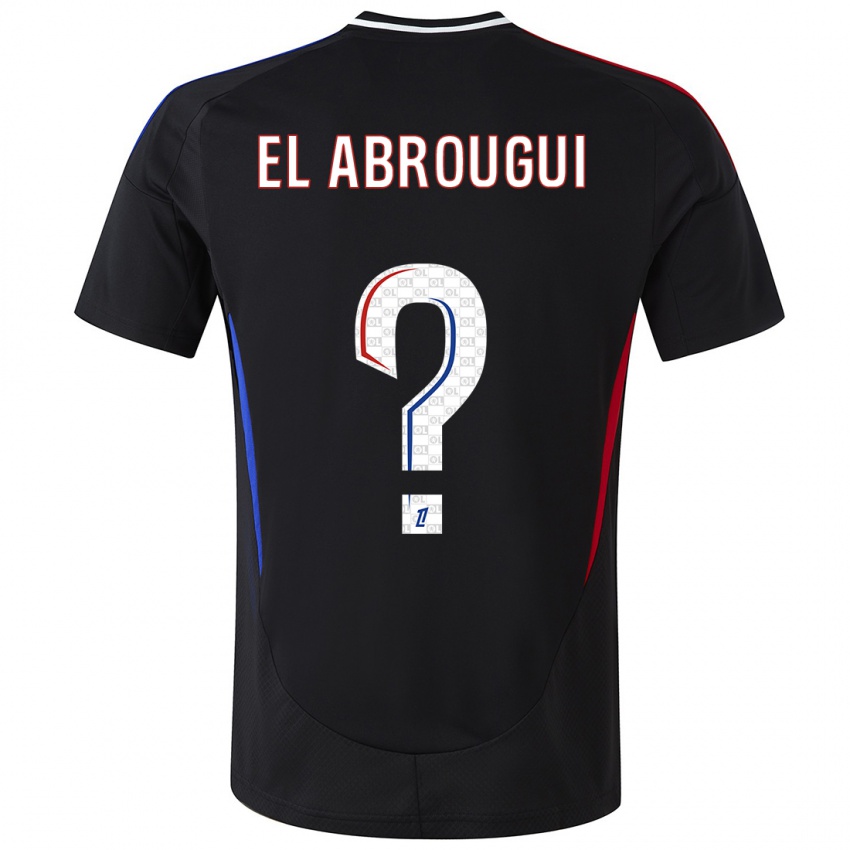 Hombre Camiseta Wassim El Abrougui #0 Negro 2ª Equipación 2024/25 La Camisa