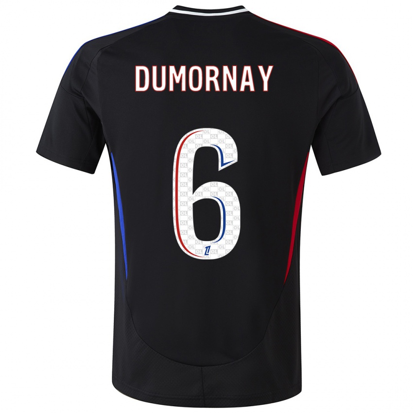 Hombre Camiseta Melchie Dumornay #6 Negro 2ª Equipación 2024/25 La Camisa