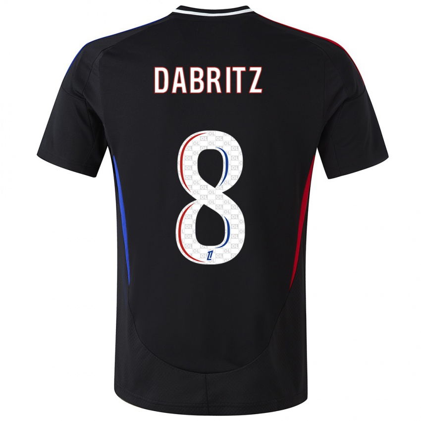 Hombre Camiseta Sara Däbritz #8 Negro 2ª Equipación 2024/25 La Camisa