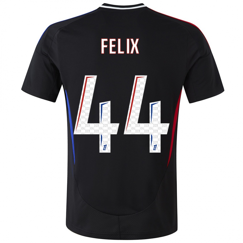 Hombre Camiseta Marley Felix #44 Negro 2ª Equipación 2024/25 La Camisa