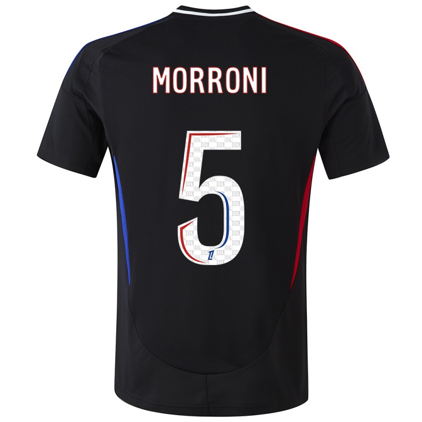 Hombre Camiseta Perle Morroni #5 Negro 2ª Equipación 2024/25 La Camisa