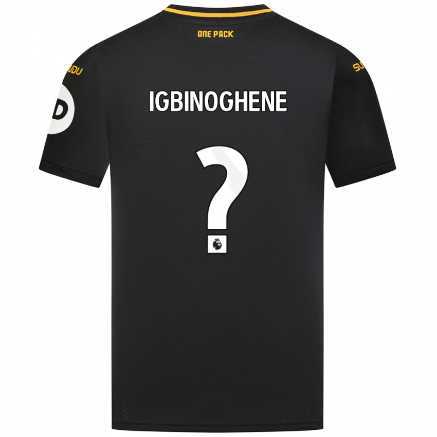 Hombre Camiseta Testimony Igbinoghene #0 Negro 2ª Equipación 2024/25 La Camisa