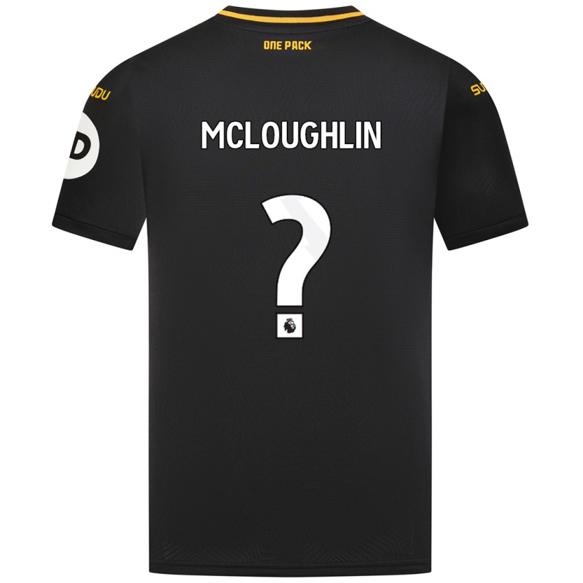 Hombre Camiseta Lee Mcloughlin #0 Negro 2ª Equipación 2024/25 La Camisa