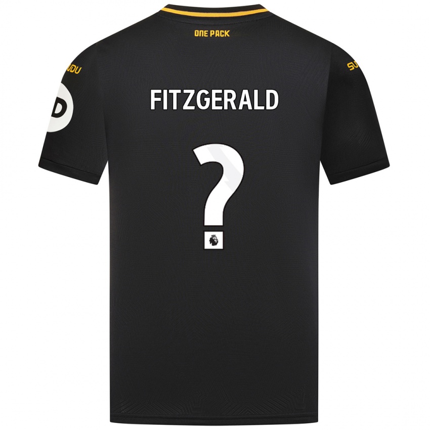 Hombre Camiseta Kyle Fitzgerald #0 Negro 2ª Equipación 2024/25 La Camisa