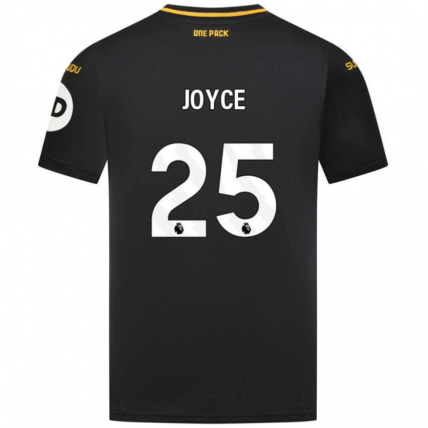 Hombre Camiseta Leonie Joyce #25 Negro 2ª Equipación 2024/25 La Camisa