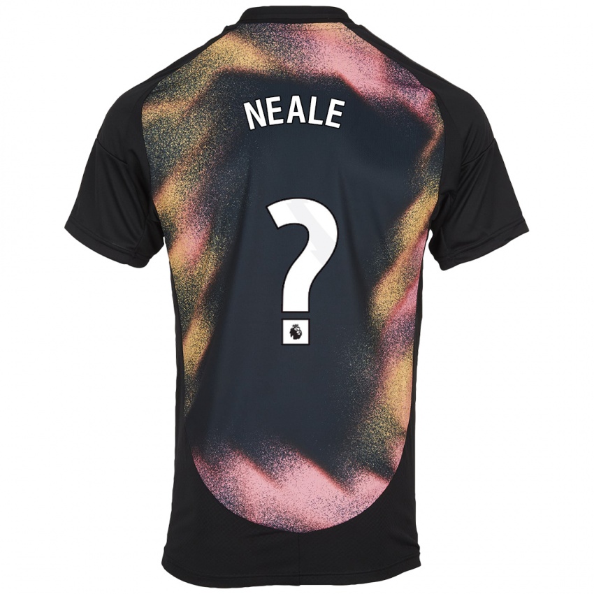 Hombre Camiseta Tommy Neale #0 Negro Blanco 2ª Equipación 2024/25 La Camisa