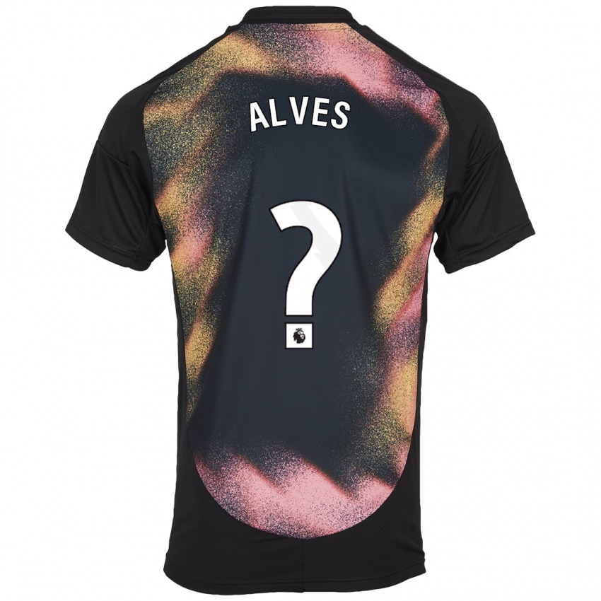 Hombre Camiseta Will Alves #0 Negro Blanco 2ª Equipación 2024/25 La Camisa