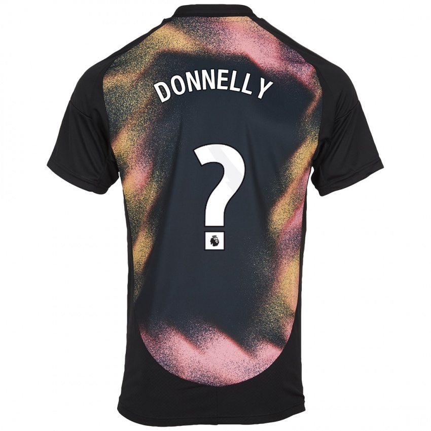 Hombre Camiseta Ryan Donnelly #0 Negro Blanco 2ª Equipación 2024/25 La Camisa