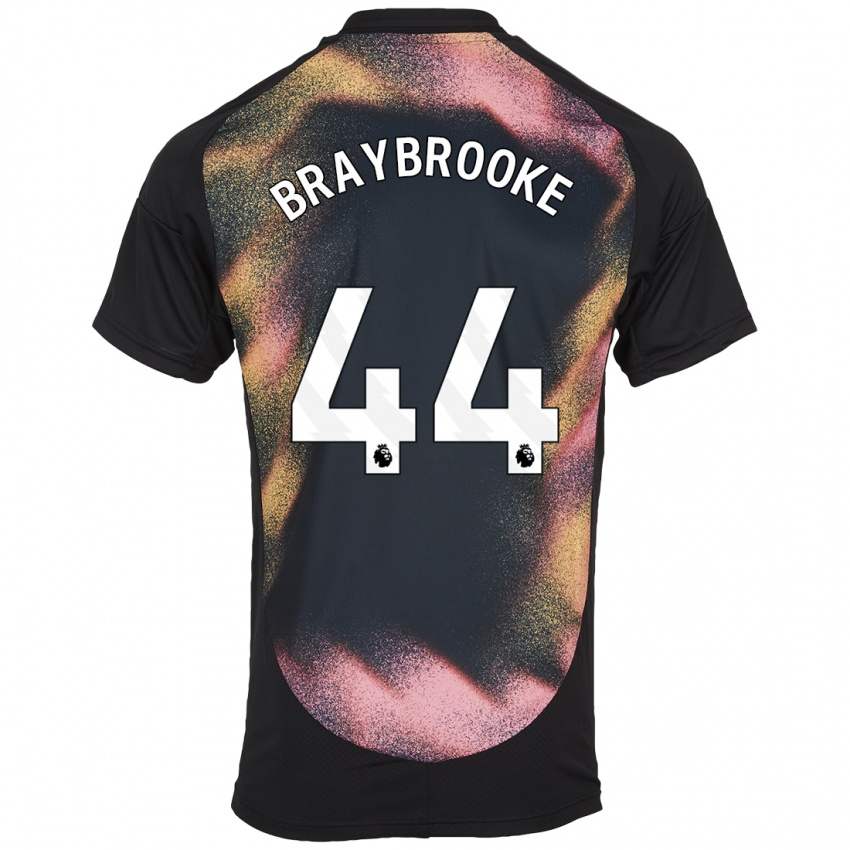 Hombre Camiseta Sammy Braybrooke #44 Negro Blanco 2ª Equipación 2024/25 La Camisa