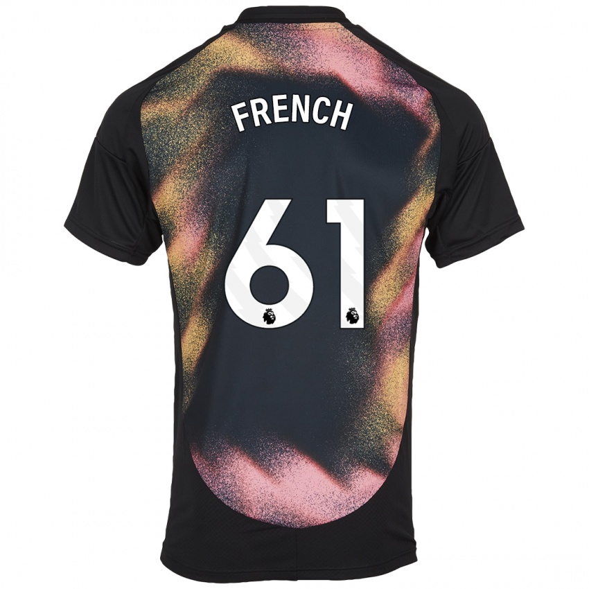 Hombre Camiseta Harry French #61 Negro Blanco 2ª Equipación 2024/25 La Camisa