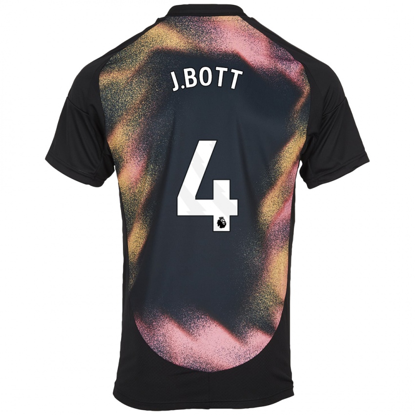 Hombre Camiseta C. J. Bott #4 Negro Blanco 2ª Equipación 2024/25 La Camisa