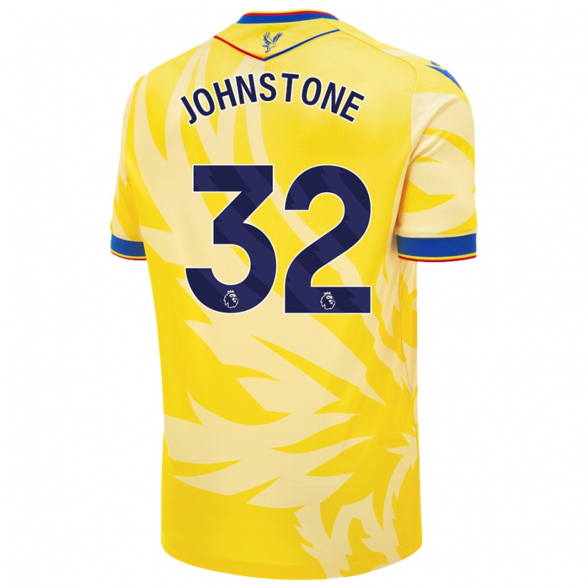 Hombre Camiseta Sam Johnstone #32 Amarillo 2ª Equipación 2024/25 La Camisa