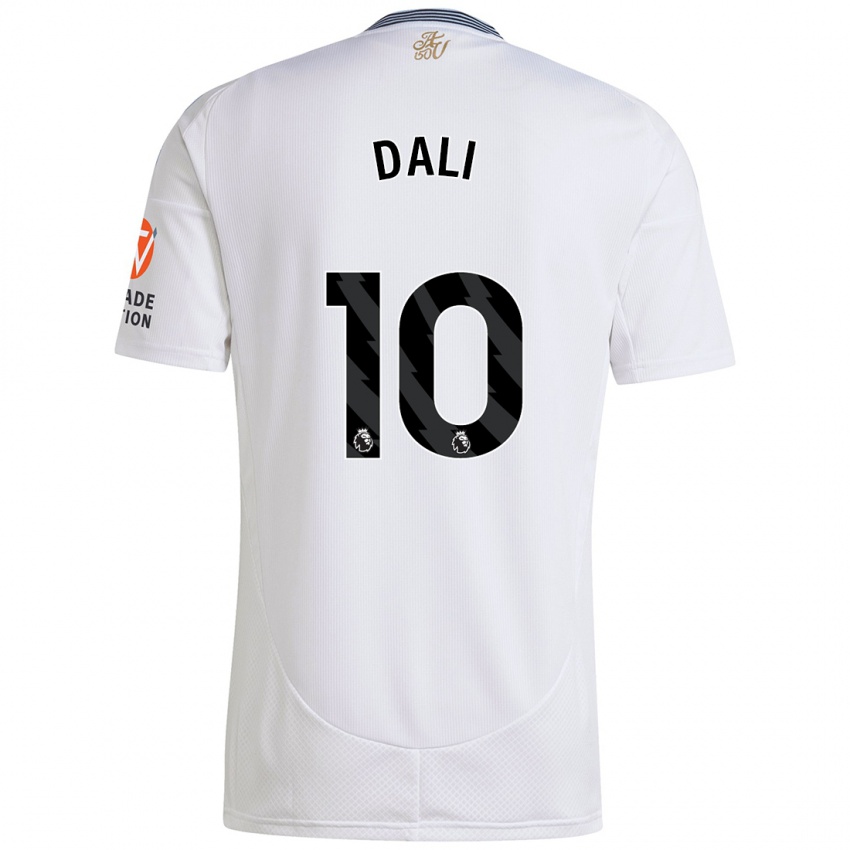 Hombre Camiseta Kenza Dali #10 Blanco 2ª Equipación 2024/25 La Camisa