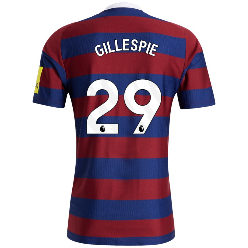 Hombre Camiseta Mark Gillespie #29 Burdeos Azul Marino 2ª Equipación 2024/25 La Camisa