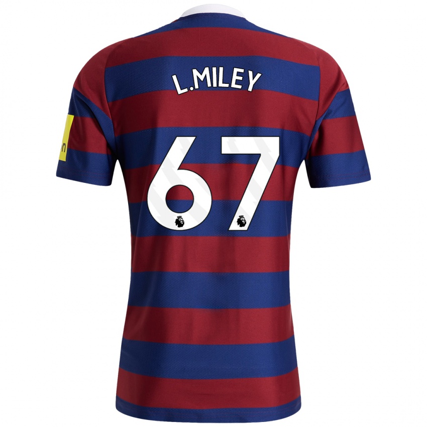 Hombre Camiseta Lewis Miley #67 Burdeos Azul Marino 2ª Equipación 2024/25 La Camisa