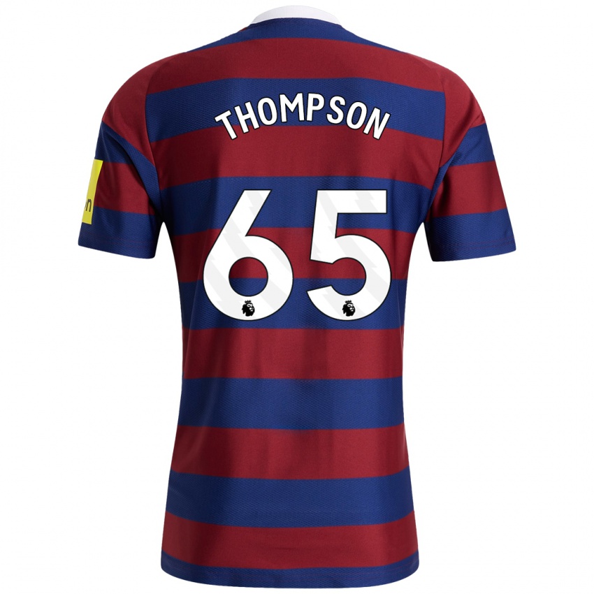 Hombre Camiseta Ciaran Thompson #65 Burdeos Azul Marino 2ª Equipación 2024/25 La Camisa