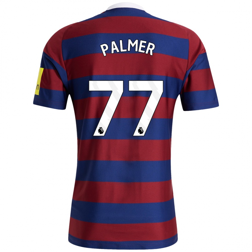 Hombre Camiseta Darren Palmer #77 Burdeos Azul Marino 2ª Equipación 2024/25 La Camisa