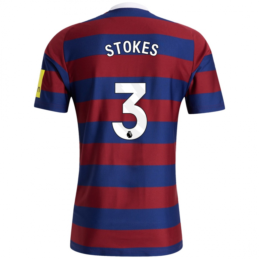 Hombre Camiseta Demi Stokes #3 Burdeos Azul Marino 2ª Equipación 2024/25 La Camisa