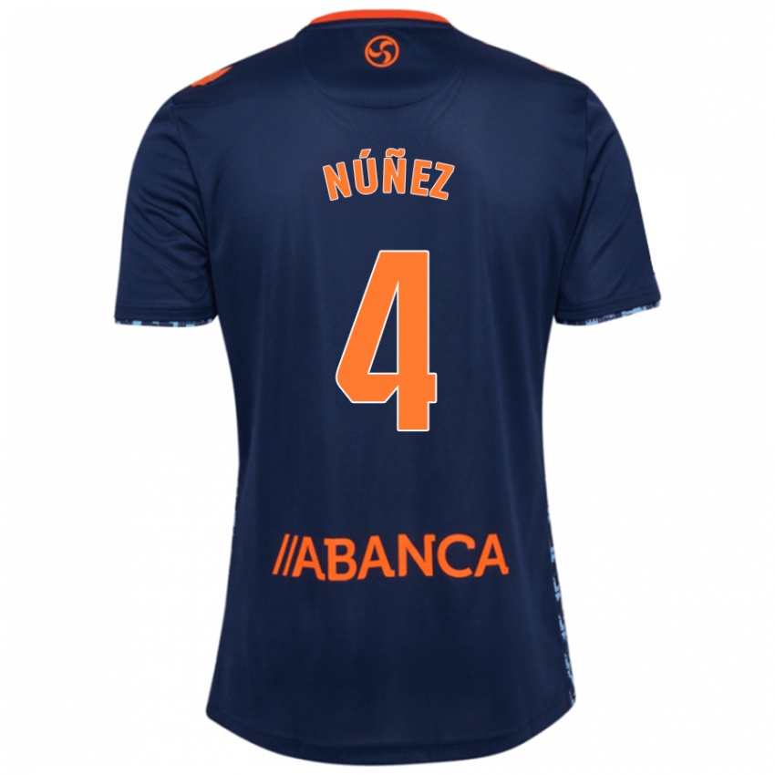 Hombre Camiseta Unai Nunez #4 Azul Marino 2ª Equipación 2024/25 La Camisa