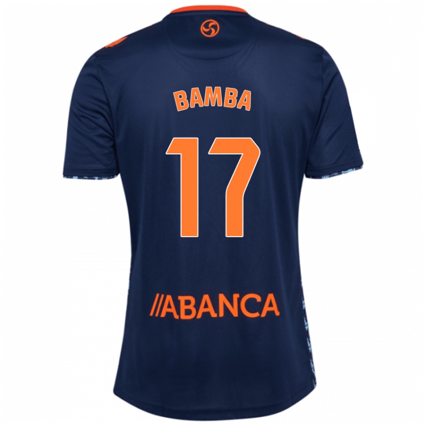 Hombre Camiseta Jonathan Bamba #17 Azul Marino 2ª Equipación 2024/25 La Camisa