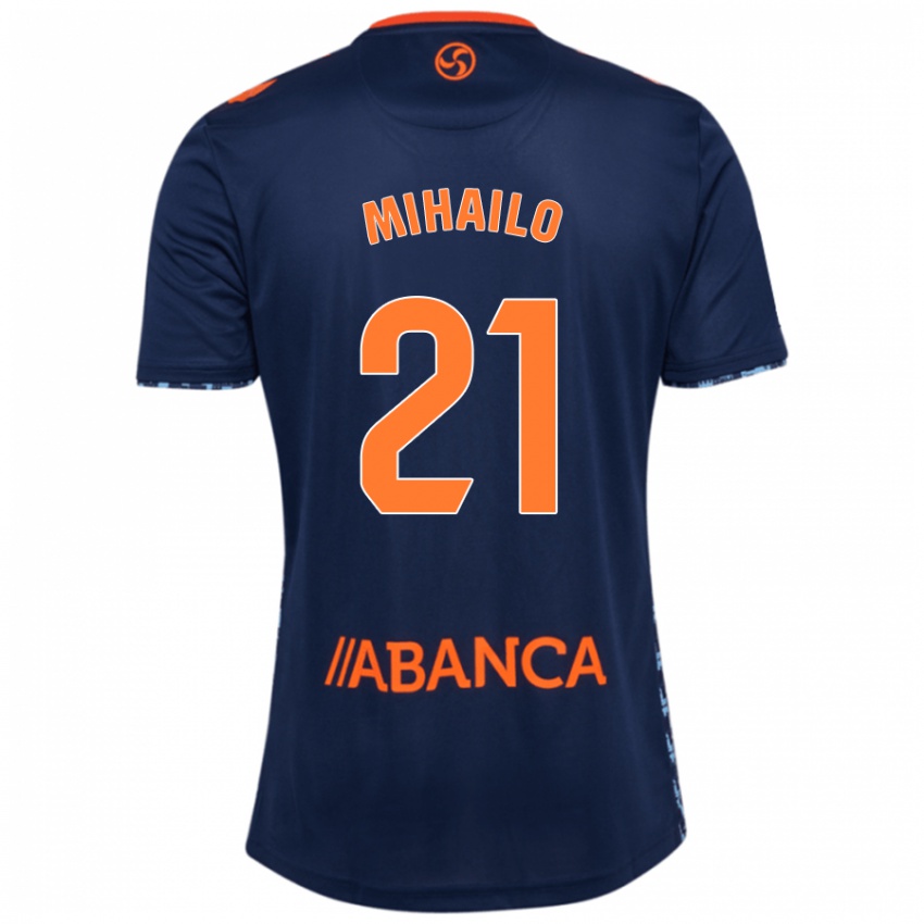 Hombre Camiseta Mihailo Ristic #21 Azul Marino 2ª Equipación 2024/25 La Camisa