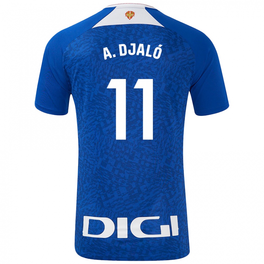 Hombre Camiseta Álvaro Djaló #11 Azul Real 2ª Equipación 2024/25 La Camisa