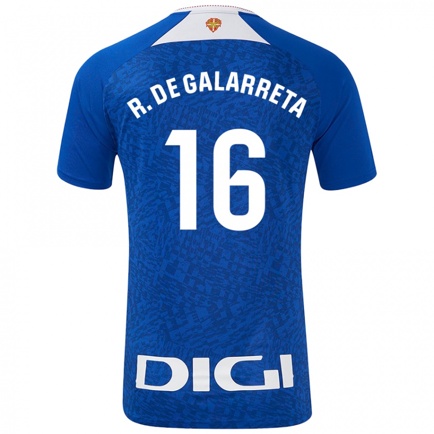 Hombre Camiseta Iñigo Ruiz De Galarreta #16 Azul Real 2ª Equipación 2024/25 La Camisa